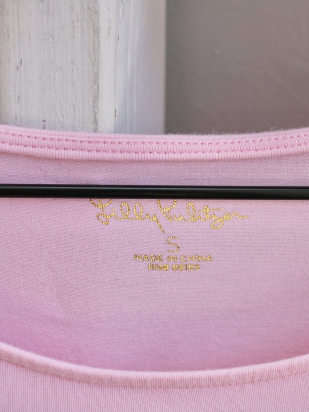 Lilly Pulitzer Hayes Top Pink White Cotton Blend Women's Size Small - Picture 4 of 8